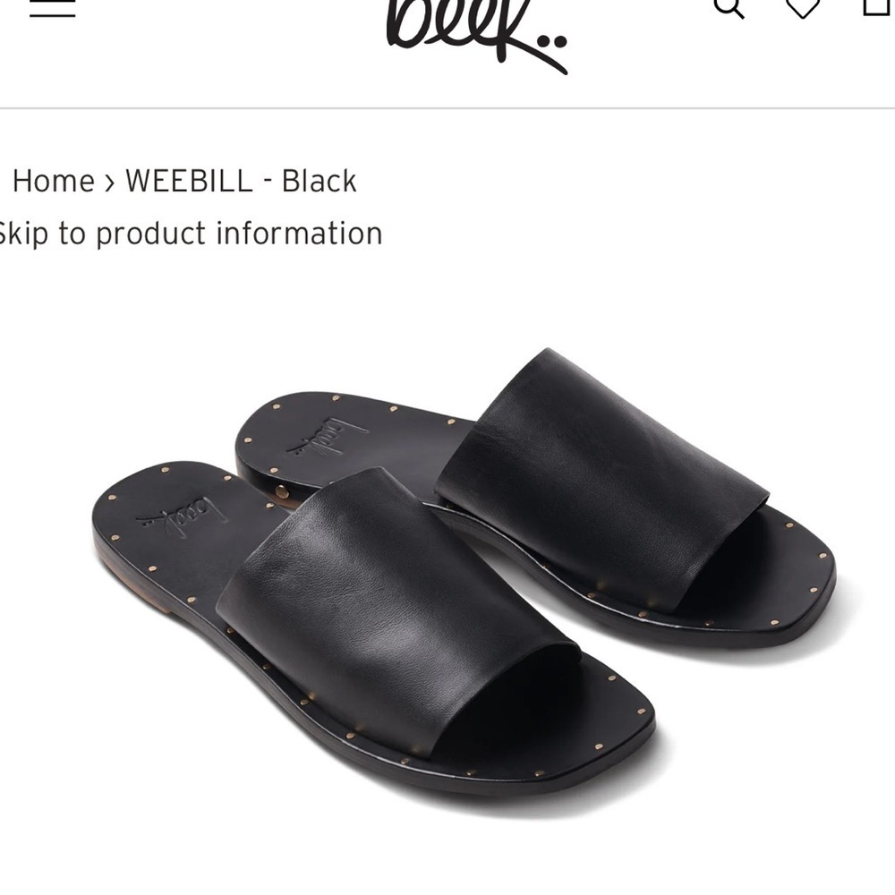 Beek Webill sandals NWOT